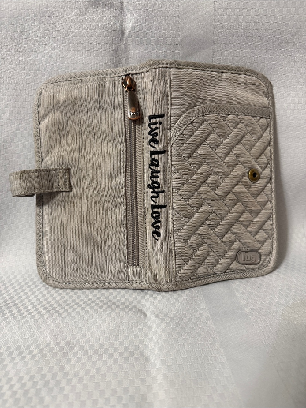 Live Laugh Love Lug Women’s wallet gently used see wear in photographs